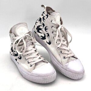 Mcq Alexander McQueen Swallow Swarm Vulc High Top Sneakers Mens 7.5 Womens 9